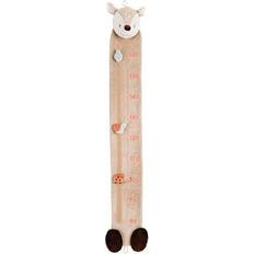 Polyester Height Charts Kid's Room Nattou Fanny & Oscar Altimeter Deer