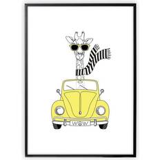 Ajoneuvot Sisustamiset XO Posters Cool Giraffe Poster