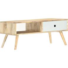 vidaXL Solid Mango Wood Soffbord 50x90cm