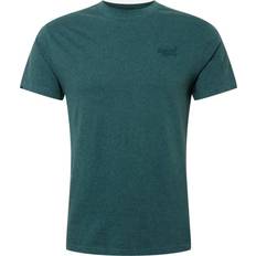 Superdry t shirt Superdry Organic Cotton Embroidery T-shirt - Buck Green Marl