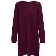 Only Knitted Dress - Red/Windsor Wine