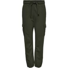 Only Poptrash Cargo Trousers - Green / Forest Night