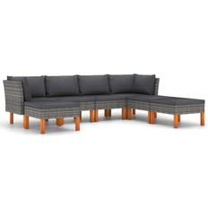 Konstrotting Loungeset Utemöbler på rea vidaXL 3059717 Loungeset, Bord inkl. 4 Soffor