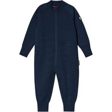 Drenge Fleece heldragter Børnetøj Reima Toddlers' Wool All in One Parvin - Navy (516483-6980)