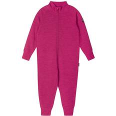 Fleece Fleece heldragter Børnetøj Reima Toddlers' Wool All in One Parvin - Cranberry Pink (516483-3600)