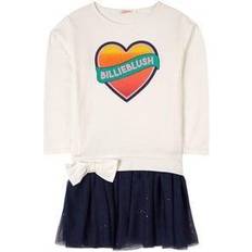 BillieBlush Heart Logo Dress - White