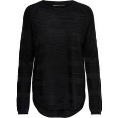 Only Caviar L/S Pullover Knt - Black