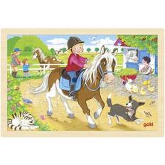 Inlay Puzzle Ponyhof 24 Pieces
