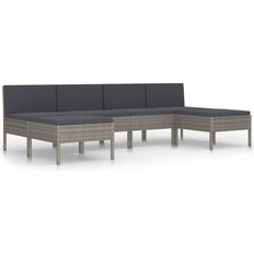 vidaXL 3056988 Loungeset, Bord inkl. 4 Soffor