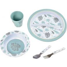 Mélamine Vaisselle pour bébé Beaba Jungle Gift Meal Set