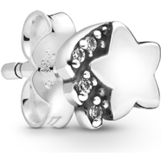 Pandora My Shooting Star Single Stud Earring - Silver/Transparent
