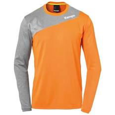 Kempa Core 2.0 Long Sleeve T-shirt - Fresh Orange/Dark Grey Melange