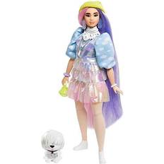 Barbie extra doll Barbie Extra Doll in Shimmery Look with Pet Puppy