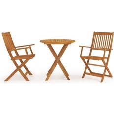 vidaXL 3058255 Set da pranzo per patio, 1 Tavolo incluso 2 Sedie