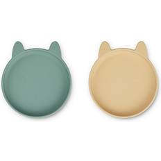 Grønne Tallerkener & skåler Liewood Rabbit Olivia Plate 2-pack