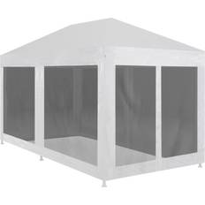 vidaXL Party Tent with 6 Mesh Sidewalls