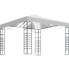 Brown Pavilions & Accessories vidaXL Pavilion with LED Light Chains