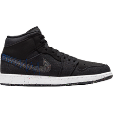 Nike Air Jordan 1 Mid SE - Black/Racer Blue/White/Multicolored