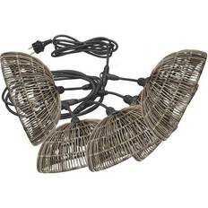 Rattan Lampade a stringa e strisce luminose PR Home Flex Out Lampada a Corda 5 Lampade