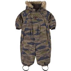 Babys - Mehrfarbig Overalls Hummel Moon Snowsuit - Chocolate Chip/After Dark (211654-8008)