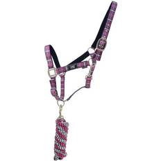 Hy Equestrian Tartan Head Collar & Lead Rope