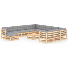 vidaXL 3077109 Lounge-Set, 1 Tisch einschl. 11 Sofas