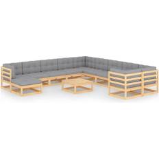 10 Loungeset Utemöbler vidaXL 3077099 Loungeset, 1 Bord inkl. 10 Soffor