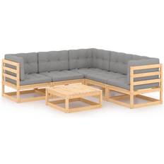 5 Loungeset Utemöbler vidaXL 3076779 Loungeset, 1 Bord inkl. 5 Soffor