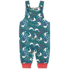 Girls Jumpsuits Children's Clothing Frugi Parsnip Dungaree - Blue Springtime Geese