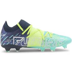 Multicolored - Women Soccer Shoes Puma Future Z 1.2 FG/AG - Green Glare/Elektro Aqua/Spellbound