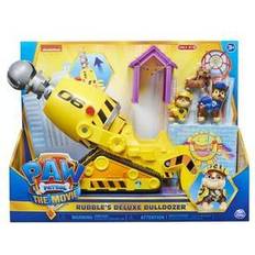 Paw Patrol Véhicules Commerciaux Spin Master Paw Patrol The Movie Rubble's Deluxe Bulldozer