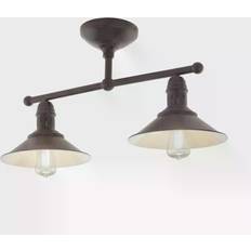 Beige Ceiling Flush Lights Eglo Stockbury Ceiling Flush Light 21cm