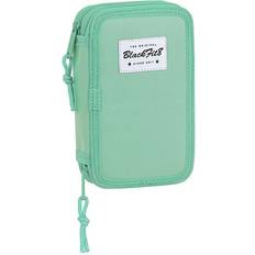 Turquoise Pencils Safta Blackfit8 Basics Small Double Filled Pencil Case 28pcs