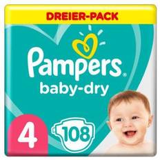 Pampers baby dry 4 Pampers Baby-Dry Maat 4 9-14 KG 108 Luiers