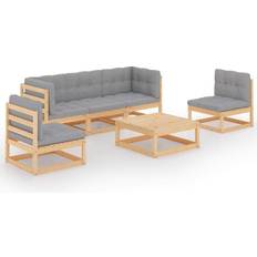5 Loungeset Utemöbler vidaXL 3076444 Loungeset, 1 Bord inkl. 5 Soffor