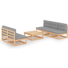 5 Loungeset Utemöbler vidaXL 3076359 Loungeset, 1 Bord inkl. 5 Soffor