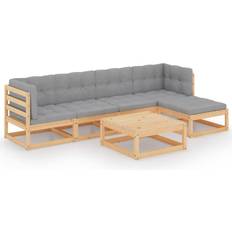 Vita Loungeset vidaXL 3076589 Loungeset, 1 Bord inkl. 4 Soffor
