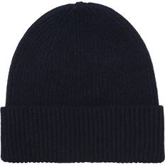 Merino Wool Beanie - Navy/Blue