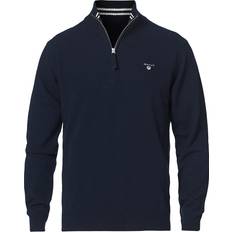 Gant Super Fine Lambswool Half-Zip Sweater - Marine