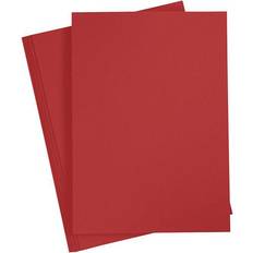 Röd a4 papper Creativ Company Cardboard Red A4 220g 10 sheets