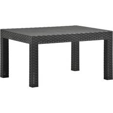 Rotin Synthétique Tables de Jardin vidaXL havebord 58x58x41 cm PP antracitgrå