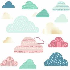 Rymden Väggdekor Barnrum Wild & Free Cloud Peel & Stick Wall Decals with Mirrors