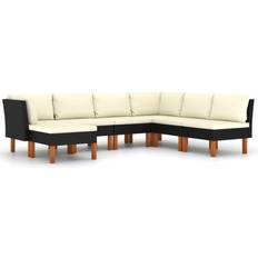 vidaXL 3059718 Loungeset, Bord inkl. 6 Soffor