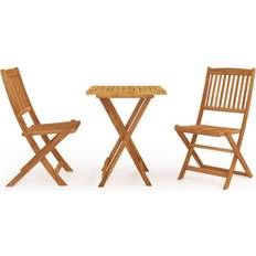 vidaXL 3058254 Juego de comedor de patio, 1 Mesa incl. 2 Sillas