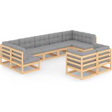 vidaXL 3077254 Loungesæt, borde inkl. 9 sofaer