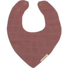 GOTS (Global Organic Textile Standard) Savlesmække Filibabba Muslin Bib Dusty Rose