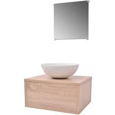 vidaXL Mobili da Bagno Con Lavabo 3 pz Nerocod MXL 119224