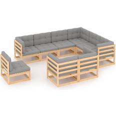 vidaXL 3076854 Loungeset, Bord inkl. 9 Soffor