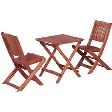 Wood Bistro Sets vidaXL 45586 Bistro Set, 1 Table incl. 2 Chairs