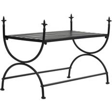 Black Settee Benches vidaXL - Settee Bench 32.7x21.7"